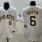 Pittsburgh Pirates #6 Konnor Griffin White Home Limited Jersey