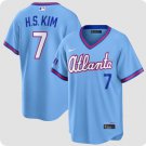 Atlanta Braves #7 Ha-Seong Kim Powder Blue 2026 City Connect Stadium Stitched Jersey