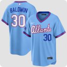 Atlanta Braves #30 Drake Baldwin Powder Blue 2026 City Connect Stadium Stitched Jersey