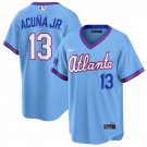 Atlanta Braves #13 Ronald Acuna Jr. Powder Blue 2026 City Connect Stadium Stitched Jersey