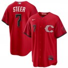 Cincinnati Reds #7 Spencer Steer Red 2026 City Connect Stadium Stitched Jersey