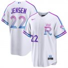 Kansas City Royals #22 Carter Jensen White 2026 City Connect Stadium Stitched Jersey