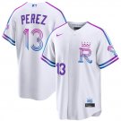 Kansas City Royals #13 Salvador Perez White 2026 City Connect Stadium Stitched Jersey