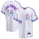 Kansas City Royals #14 Jac Caglianone White 2026 City Connect Stadium Stitched Jersey