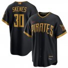 Pittsburgh Pirates #30 Paul Skenes Black 2026 City Connect Stadium Stitched Jersey