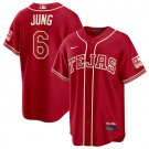 Texas Rangers #6 Josh Jung Red 2026 City Connect Stadium Stitched Jersey
