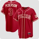 Texas Rangers #3 Joc Pederson Red 2026 City Connect Stadium Stitched Jersey