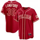 Texas Rangers #36 Wyatt Langford Red 2026 City Connect Stadium Stitched Jersey