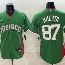 Mexico Baseball #87 Jesus Huerta Green 2026 World Baseball Classic Stadium Stitched Jersey