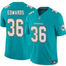 Miami Dolphins #36 Donovan Edwards Aqua 2026 F.U.S.E. Vapor Limited Stitched Jersey