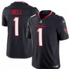 Houston Texans #1 Tank Dell Navy 2nd Alternate 2026 F.U.S.E. Vapor Limited Stitched Jersey