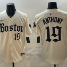 Boston Red Sox #19 Roman Anthony Cream Gothic Vapor Limited Stitched Jersey