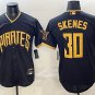 Pittsburgh Pirates #30 Paul Skenes Black 2026 City Connect Stadium Stitched Jersey