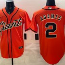 San Francisco Giants #2 Willy Adames Orange Stitched Jersey