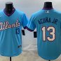 Atlanta Braves #13 Ronald Acuna Jr. Powder Blue 2026 City Connect Stadium Stitched Jersey