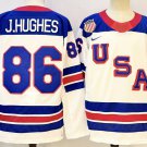 Jack Hughes USA #86 Hockey White 2026 Home Replica Jersey