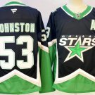 Dallas Stars #53 Wyatt Johnston Black 2025-26 With A Patch Alternate Stitched Hockey Jersey