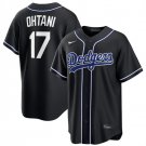 Los Angeles Dodgers #17 Shohei Ohtani 2026 Black Out Stitched Jersey