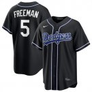 Los Angeles Dodgers #5 Freddie Freeman 2026 Black Out Stitched Jersey