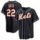 New York Mets #22 Juan Soto 2026 Black Out Stitched Jersey