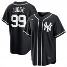 New York Yankees #99 Aaron Judge Black Out Stitched Jersey