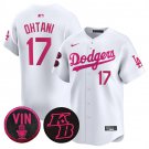 Los Angeles Dodgers #17 Shohei Ohtani White 2026 Mother’s Day Vapor Premier Stitched Jersey