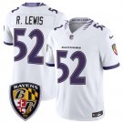 Baltimore Ravens #52 Ray Lewis White 2026 F.U.S.E. Vapor Limited Stitched Jersey