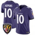 Baltimore Ravens #10 DeAndre Hopkins Purple 2026 F.U.S.E Vapor Limited Stitched Jersey