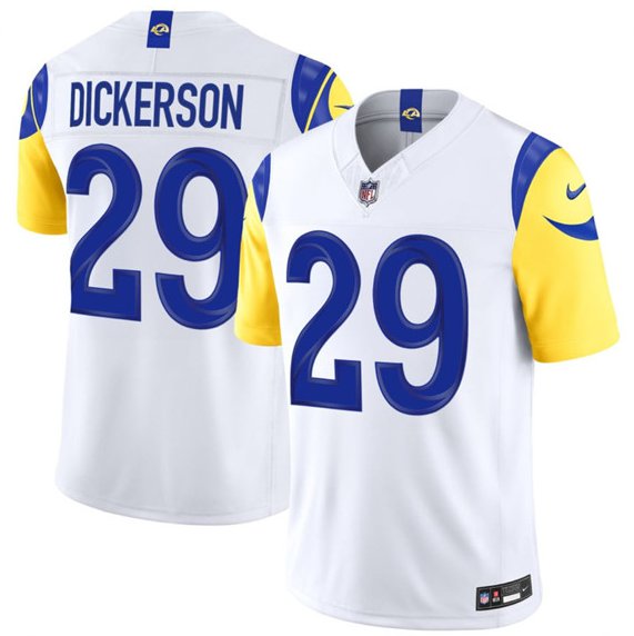 Los Angeles Rams #29 Eric Dickerson White 2026 F.U.S.E. Vapor Limited Stitched Jersey