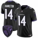 Baltimore Ravens #14 Kyle Hamilton Black 2026 F.U.S.E. Alternate Vapor Limited Stitched Jersey