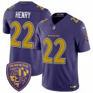 Baltimore Ravens #22 Derrick Henry Purple 2026 F.U.S.E. Alternate Vapor Limited Stitched Jersey