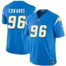 Los Angeles Chargers #96 TeRah Edwards Blue 2026 F.U.S.E. Vapor Limited Stitched Jersey