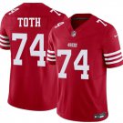 San Francisco 49ers #74 Brett Toth Red 2026 F.U.S.E. Vapor Untouchable Limited Stitched Jersey