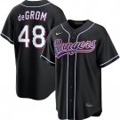Texas Rangers #48 Jacob Degrom 2026 Black Out Fashion Jersey