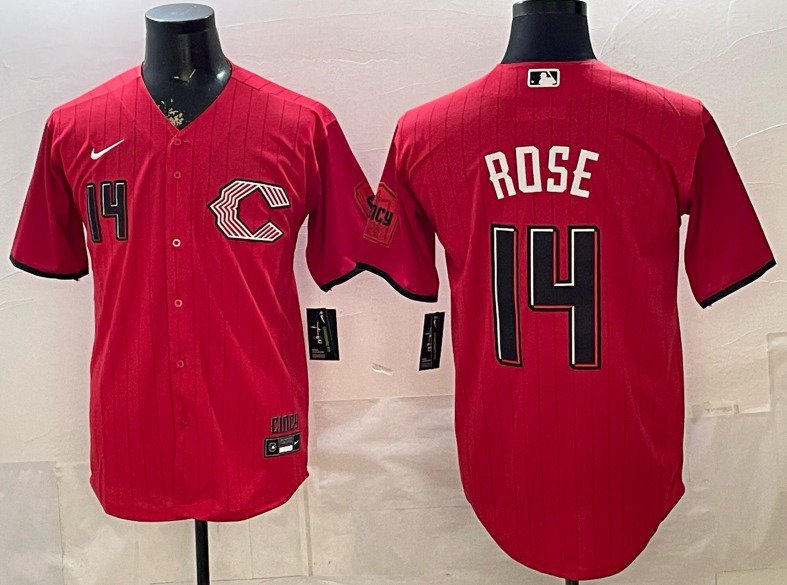Cincinnati Reds #14 Pete Rose Red 2026 City Connect Stadium Stitched Jersey