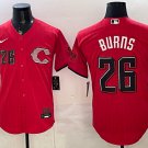 Cincinnati Reds #26 Chase Burns Red 2026 City Connect Stadium Stitched Jersey