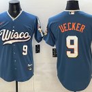 Milwaukee Brewers #9 Bob Uecker Mineral Blue 2026 City Connect Stadium Stitched Jersey