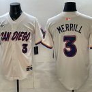 San Diego Padres #3 Jackson Merrill Cream 2026 City Connect Limited Stitched Jersey