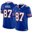 Buffalo Bills #87 Jalen Virgil Blue 2026 Draft F.U.S.E. Vapor Untouchable Limited Stitched Jersey