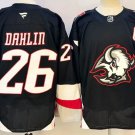 Buffalo Sabres #26 Rasmus Dahlin Black 2024-25 Alternate With C Patch Stitched Jersey