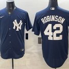 New York Yankees #42 Robinson Navy Stitched Jersey