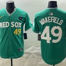 Boston Red Sox #49 Wakefield Green 2025 City Connect Limited Jersey