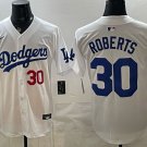Dave Roberts Los Angeles Dodgers Home Stadium White Jersey Stitched