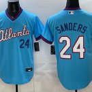 Atlanta Braves #24 Deion Sanders Powder Blue 2026 City Connect Stadium Stitched Jersey