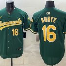 Oakland Athletics #16 Nick Kurtz Green Stitched Jersey