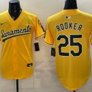 Oakland Athletics #25 Brent Rooker Yellow Stitched Jersey