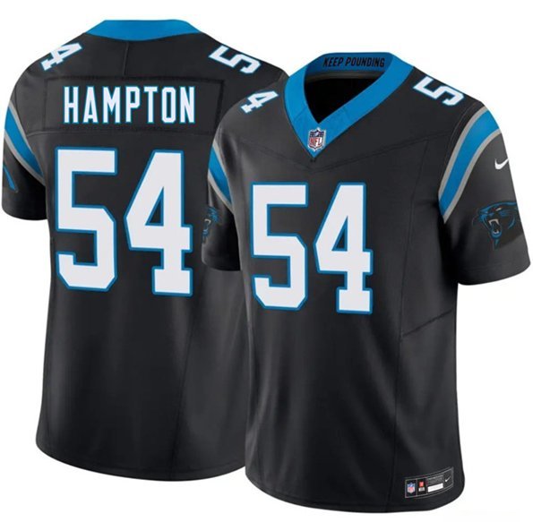 Carolina Panthers #54 Nick Hampton Black 2026 F.U.S.E. Vapor Limited Stitched Jersey