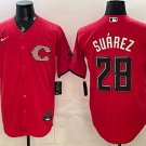 Cincinnati Reds #28 Eugenio Suárez Red 2026 City Connect Stadium Stitched Jersey