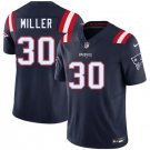 New England Patriots #30 Jam Miller Navy 2026 Draft F.U.S.E. Vapor Limited Stitched Jersey