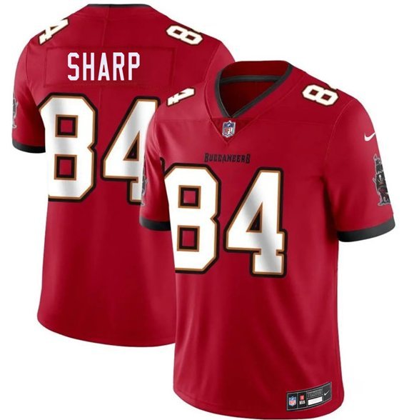 Tampa Bay Buccaneers #84 Bauer Sharp Red 2026 Draft Vapor Limited Stitched Jersey